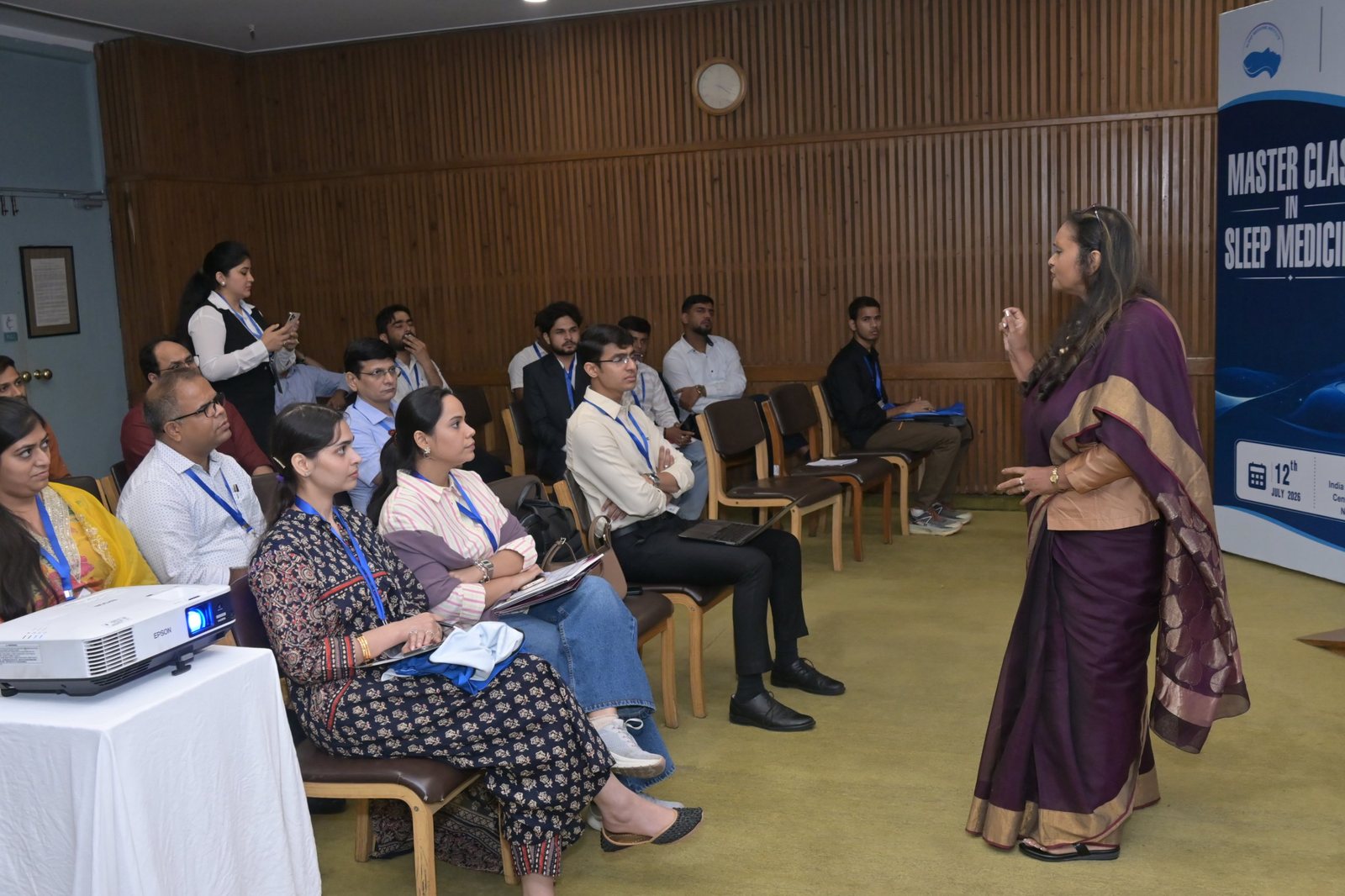Faculty interacting with the audience at the Masterclass in Sleep Medicine